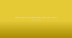Reddybook Secures Exclusive Broadcasting Rights for Major Cricket Tournaments