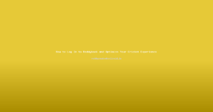 How to Log In to Reddybook and Optimize Your Cricket Experience