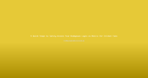 5 Quick Steps to Safely Access Your Reddybook Login on Mobile for Cricket Fans