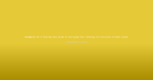 Reddybook ID: A Step-by-Step Guide to Verifying Your Identity for Exclusive Cricket Events