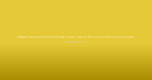 Reddybook Announces Partnership with Major Cricket League to Offer Exclusive Behind-the-Scenes Content