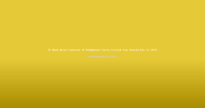 15 Must-Know Features of Reddybook Every Cricket Fan Should Use in 2025