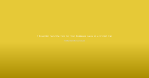 7 Essential Security Tips for Your Reddybook Login as a Cricket Fan