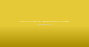 Step-by-Step Guide to Fix Common Reddybook Login Problems for Cricket Fans