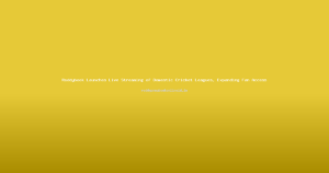 Reddybook Launches Live Streaming of Domestic Cricket Leagues, Expanding Fan Access