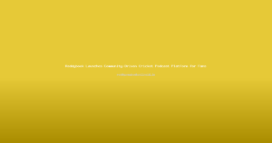 Reddybook Launches Community-Driven Cricket Podcast Platform for Fans