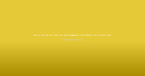 How to Set Up and Grow Your Own Reddybook Club Chapter for Cricket Fans