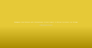 Reddybook Club Partners with International Cricket Council to Deliver Exclusive Live Streams