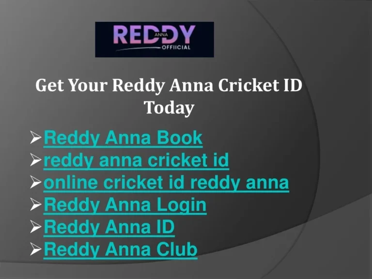 reddy anna book Cricket ID, reddy anna book cricket id, reddy anna book cricket login, reddy anna book cricket register