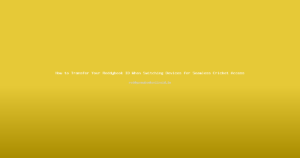 How to Transfer Your Reddybook ID When Switching Devices for Seamless Cricket Access