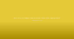 How to Verify Your Reddybook Signup and Activate Premium Cricket Community Features