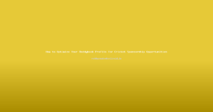 How to Optimize Your Reddybook Profile for Cricket Sponsorship Opportunities