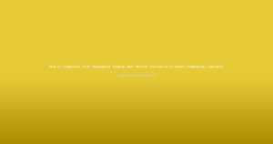 How to Complete Your Reddybook Signup and Unlock Exclusive Cricket Community Features