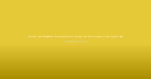 Opinion: How Reddybook Can Revolutionize Cricket Fan Data Privacy in the Digital Age
