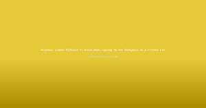Roundup: Common Mistakes to Avoid When Signing Up for Reddybook as a Cricket Fan