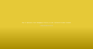 How to Optimize Your Reddybook Profile to Get Tailored Cricket Content