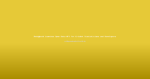 Reddybook Launches Open Data API for Cricket Statisticians and Developers
