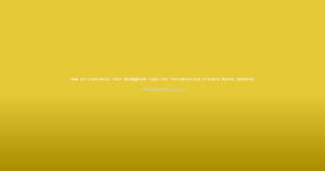 How to Customize Your Reddybook Feed for Personalized Cricket Match Updates