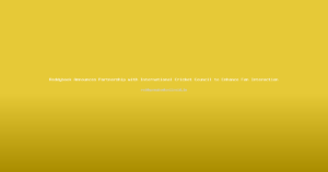 Reddybook Announces Partnership with International Cricket Council to Enhance Fan Interaction