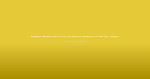 Reddybook Announces New Cricket Fan Analytics Dashboard for Real-Time Insights