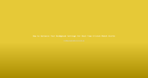 How to Optimize Your Reddybook Settings for Real-Time Cricket Match Alerts