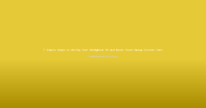 7 Simple Steps to Verify Your Reddybook ID and Boost Trust Among Cricket Fans