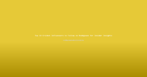 Top 10 Cricket Influencers to Follow on Reddybook for Insider Insights