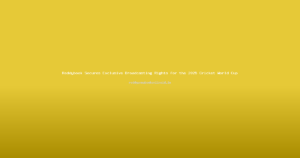 Reddybook Secures Exclusive Broadcasting Rights for the 2025 Cricket World Cup