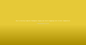 How to Quickly Complete Reddybook Signup and Start Engaging with Cricket Communities