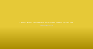 8 Powerful Reasons Cricket Bloggers Should Leverage Reddybook for Wider Reach