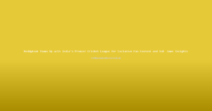 Reddybook Teams Up with India's Premier Cricket League for Exclusive Fan Content and In‑Game Insights