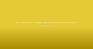 How to Quickly Complete Your Reddybook Signup and Access Exclusive Cricket Fan Features