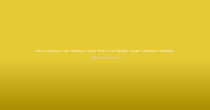 How to Customize Your Reddybook Signup Profile for Maximum Cricket Community Engagement