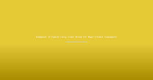 Reddybook ID Enables Early Ticket Access for Major Cricket Tournaments