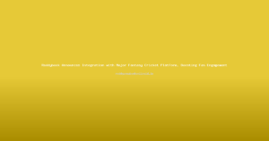 Reddybook Announces Integration with Major Fantasy Cricket Platform, Boosting Fan Engagement