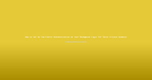 How to Set Up Two-Factor Authentication on Your Reddybook Login for Safer Cricket Updates