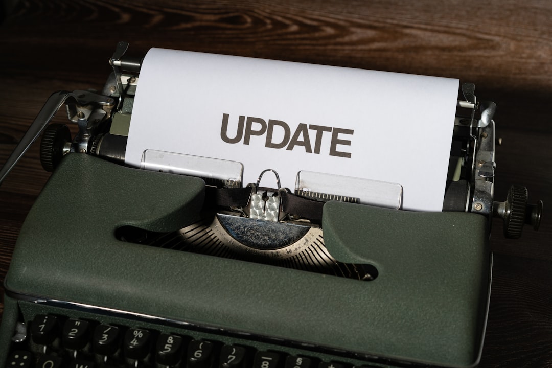Monthly update checklist