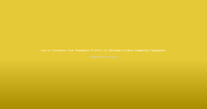 How to Customize Your Reddybook Profile for Maximum Cricket Community Engagement
