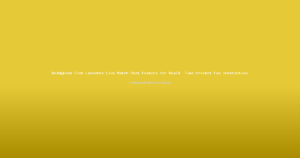 Reddybook Club Launches Live Match Chat Feature for Real‑Time Cricket Fan Interaction