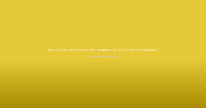How to Create and Optimize Your Reddybook ID for Cricket Fan Engagement