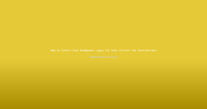 How to Secure Your Reddybook Login for Safe Cricket Fan Interactions