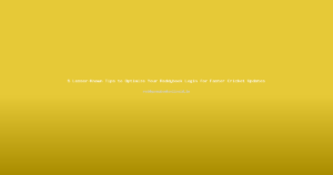 5 Lesser-Known Tips to Optimize Your Reddybook Login for Faster Cricket Updates