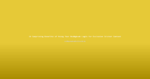10 Surprising Benefits of Using Your Reddybook Login for Exclusive Cricket Content