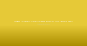Reddybook Club Announces Exclusive Live Q&A Sessions with Cricket Legends for Members