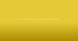 How to Set Up Reddybook Live Score Alerts for Real-Time Cricket Updates