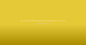 How to Set Up and Manage Reddybook Club Leaderboards for Cricket Fans