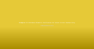 Reddybook ID Introduces Biometric Verification for Secure Cricket Stadium Entry