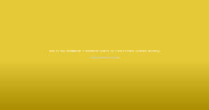 How to Use Reddybook's Advanced Search to Find Cricket Content Quickly
